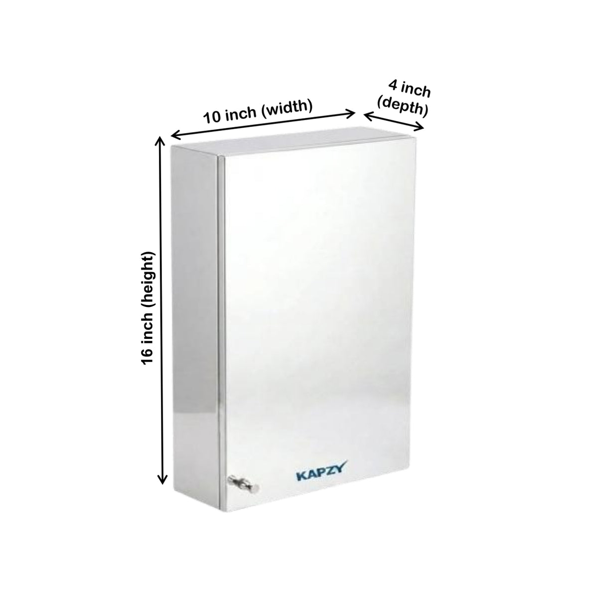 MIRROR CABINET 10X16 SS