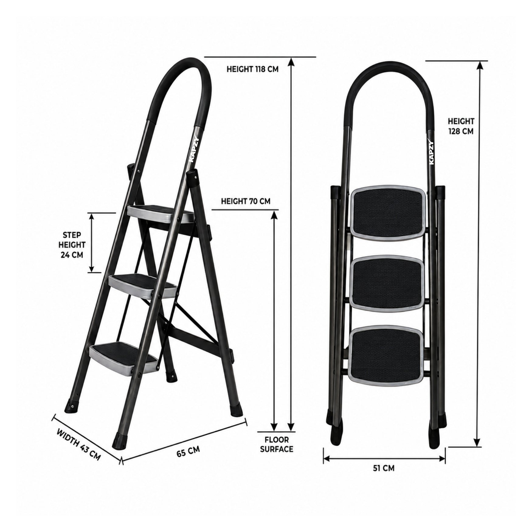3 STEP MS LADDER