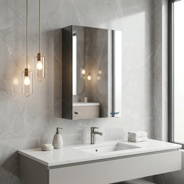 MIRROR CABINET 12X18 SS