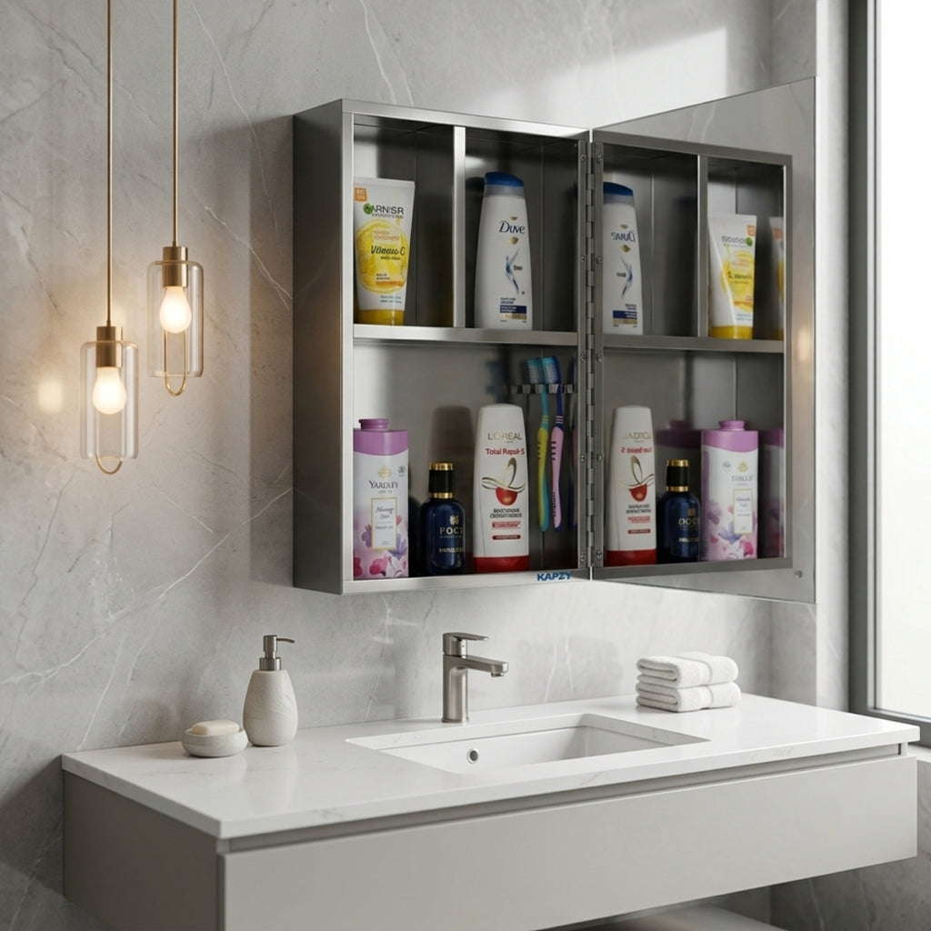 MIRROR CABINET 10X16 SS