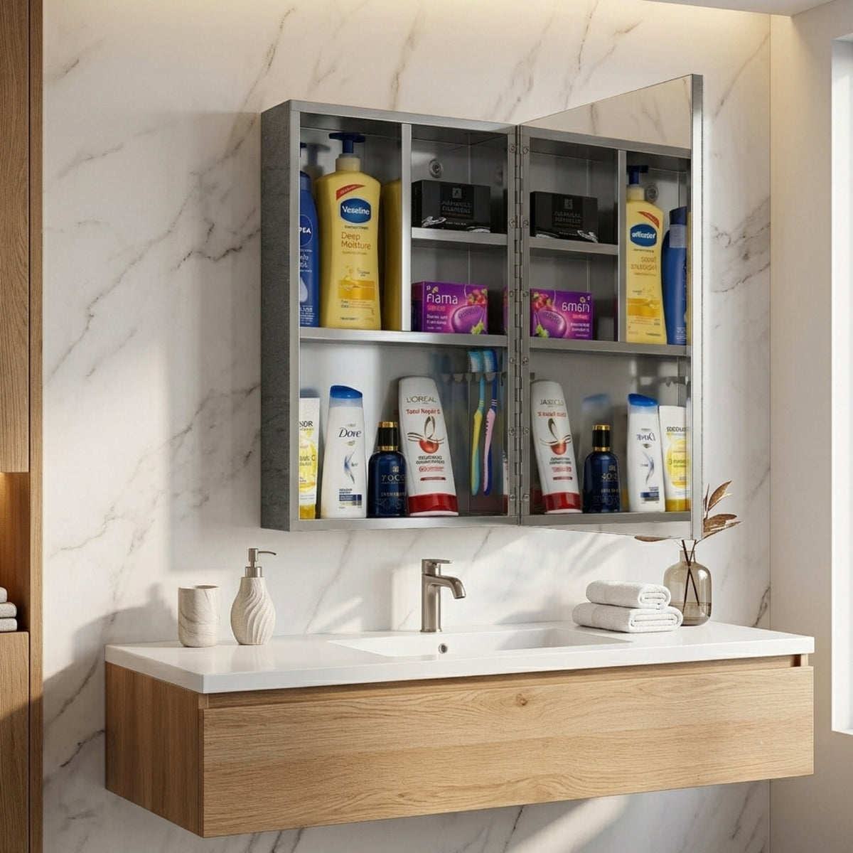 MIRROR CABINET 16X24 3TC