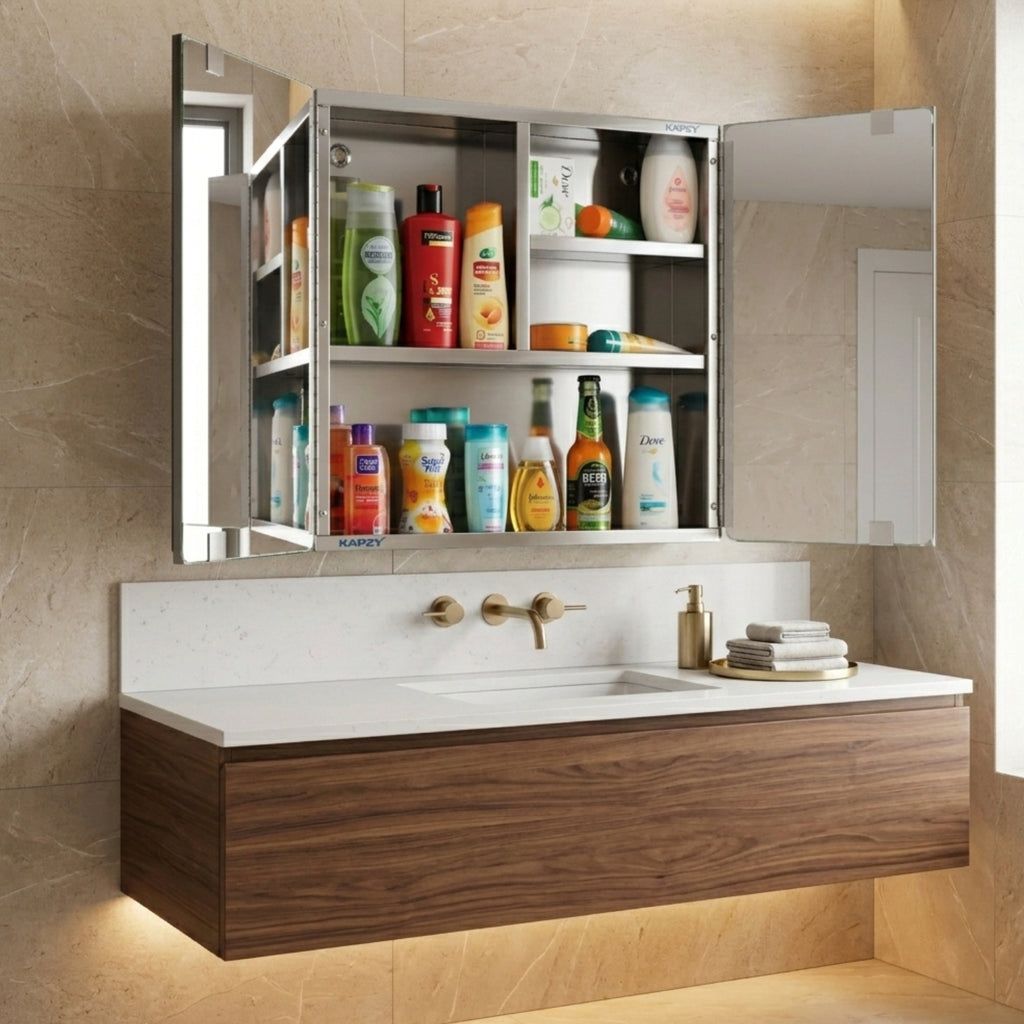 MIRROR CABINET 18X18 SS